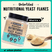 Urban Platter Nutritional Yeast Flakes, 70g (Unfortified | Plant Based | Nutty and Cheesy Flavour)
