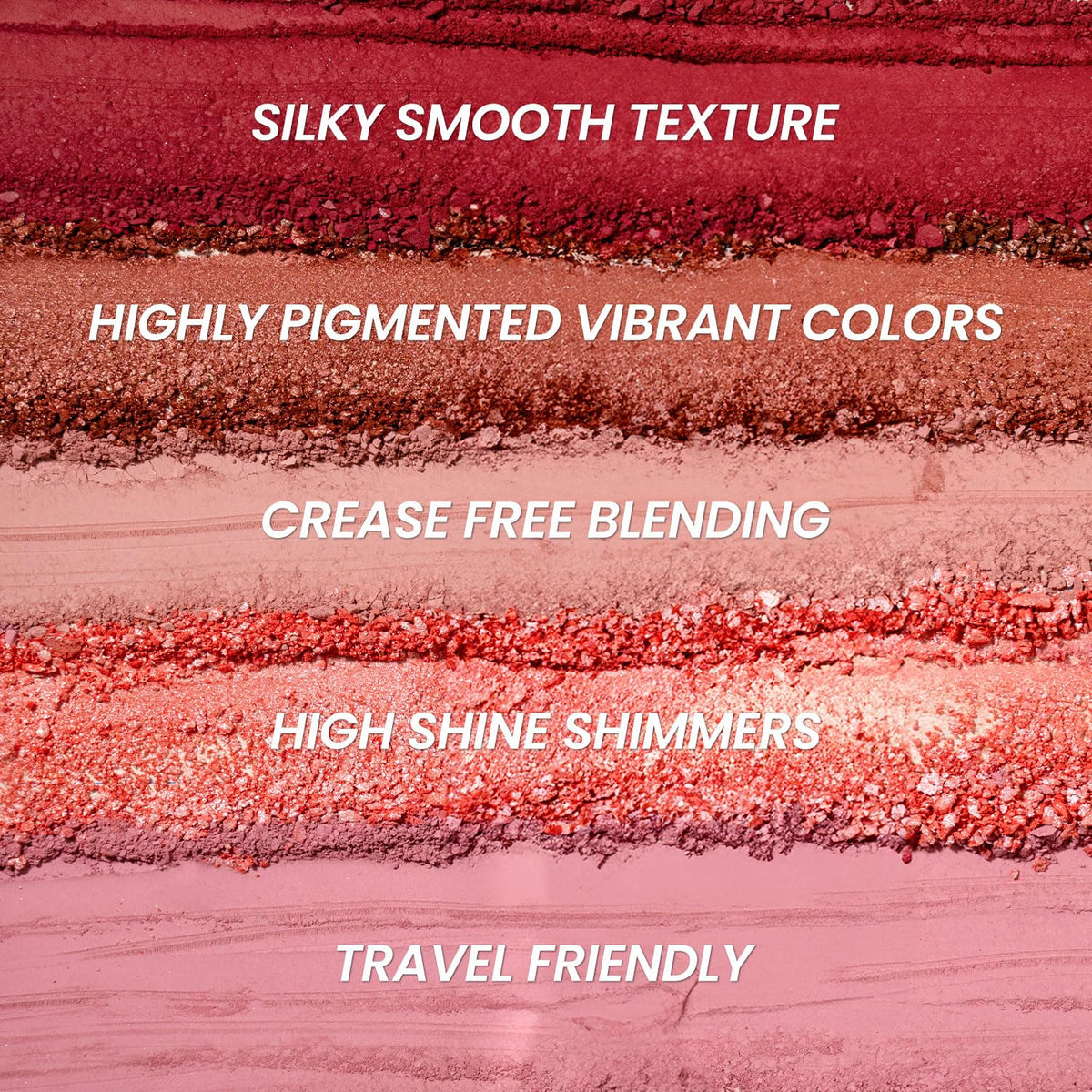 INSIGHT On The Go Eyeshadow Palette - Rosaline | Highly Pigmented | Silky Smooth | Crease-Free Blending | Shimmer & Matte Shades | Travel-Friendly (10g)