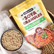 Urban Platter Soya Granules, 300g (53% Plant Protein | Made from Defatted Soy Flour | Fiber Rich Soya Mince)