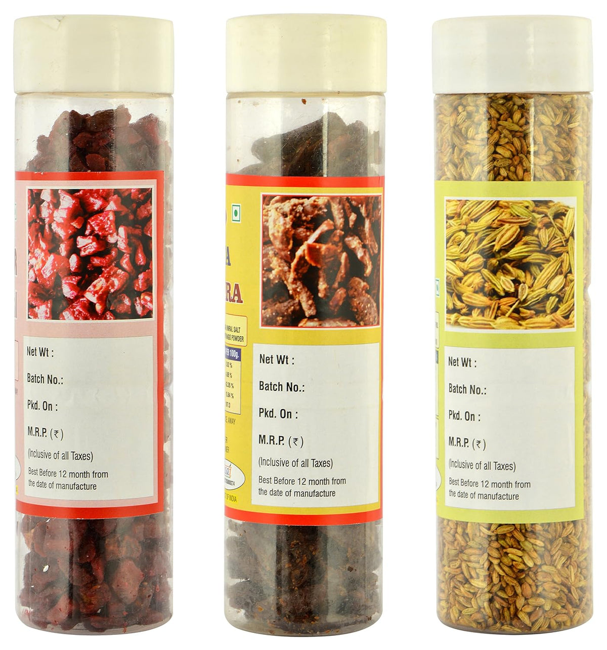 Dilkhush Khajoor Ki Supari and Khatta Chhuhara and Roasted Sauf, 400 g (Combo of 3)