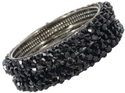 NMII Metal with Pearls Bangles Bracelet Set For Girls & Women I Pack of 2 Bangle