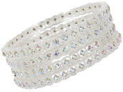 NMII Premium Metal with Zircon Gemstone Kada Bangles Set For Women and Girls | Fancy Women's Kada| Stylish Metal Bangles Set- Pack of 4