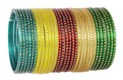 NMII Glass with Plain and Simple Design Glossy Finished Fancy Bangle Set For Women and Girls | Glass Bangles | Stylish Women's Bangles