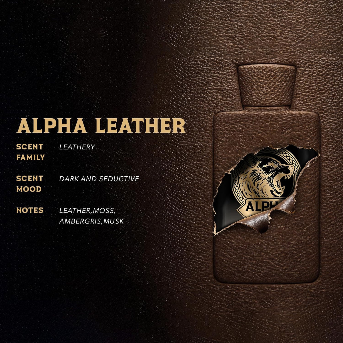 BEARDO Alpha Leather Elixir 100ml | Extrait De Parfum | Leathery Perfume For Men | Long Lasting Perfume | Premium Gift For Man | Gift For Husband | Boyfriend