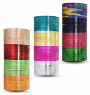 NMII Non-Precious Metal Base Metal With Colourful Plane Bangles Set For Women and Girls