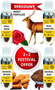 Parag Fragrances Worlds Most Popular Liquid Attars, 25ml Each