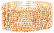 NMII Non-Precious Metal Base Metal With Ball Chain Glossy Finished Bangles Set For Women and Girls