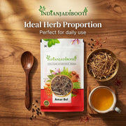 IndianJadiBooti Pure Amar Bel (Cuscuta Reflexa) | Raw Akash Bel Golden Vine for Hair Vitality, Scalp Nourishment & Systemic Detox