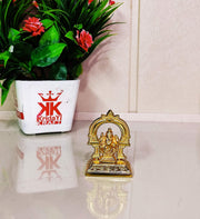 KridayKraft Gold Plated Ganesha ji for Pooja Room Showpiece for Room,Office & Table and Gift for Have House Warming.