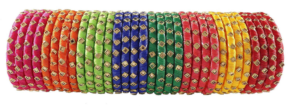 NMII Bangle Set for Women (Multi-Colour)