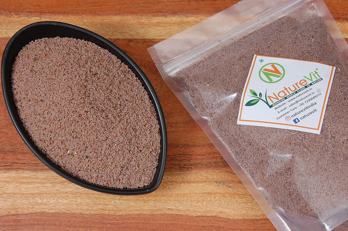 NatureVit Psyllium Seeds 400 Gram [Isabgol Beej] | Whole Natural Seeds for Digestion & Gut Health | Rich in Fiber | Ideal for Ayurvedic Use, Keto & Weight Management