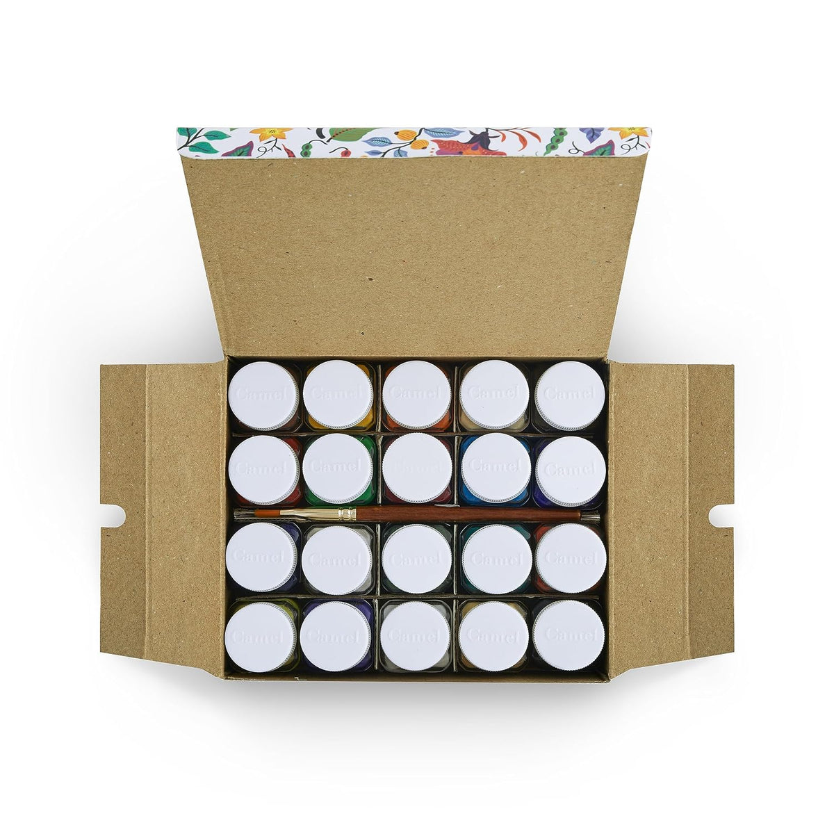 Camel Acrylic Ultra, Pearl and Metallic Colour Set - Pack of 20 shades