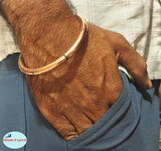 SHINDE EXPORTS Heavy Pure Copper thick Bracelet Bangle Unisex Kada Solid Handmade Cuff for Men & Women