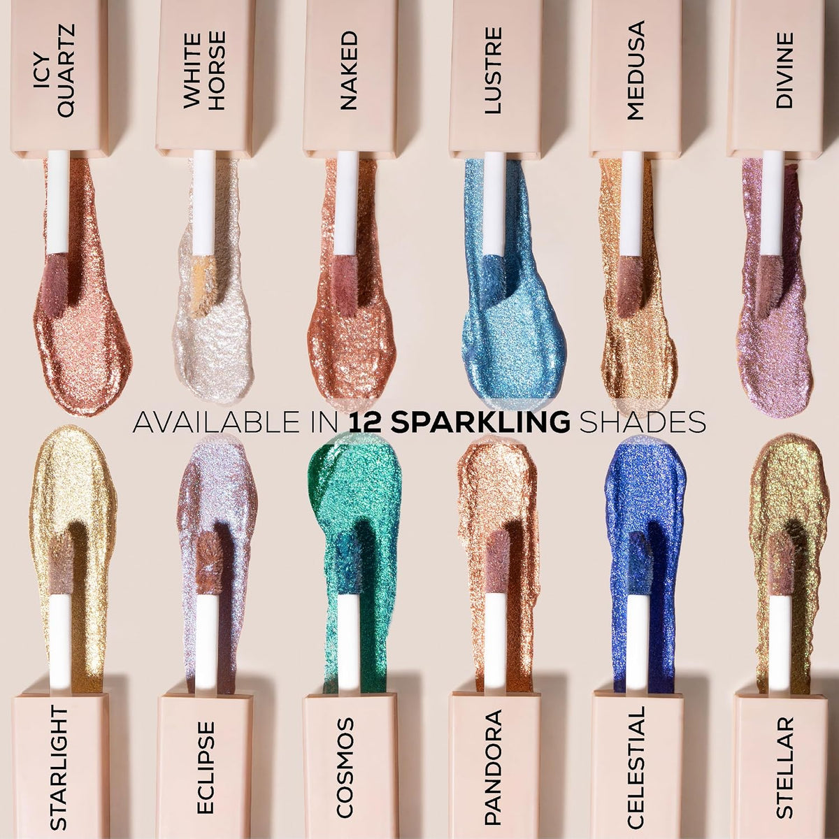 INSIGHT Professional Liquid Eyeshadow - (Stellar) | Light Weighted Formula | Infused with Skincare Ingredients | Water Resistant Pigment | High Shine Shimmers (5g)