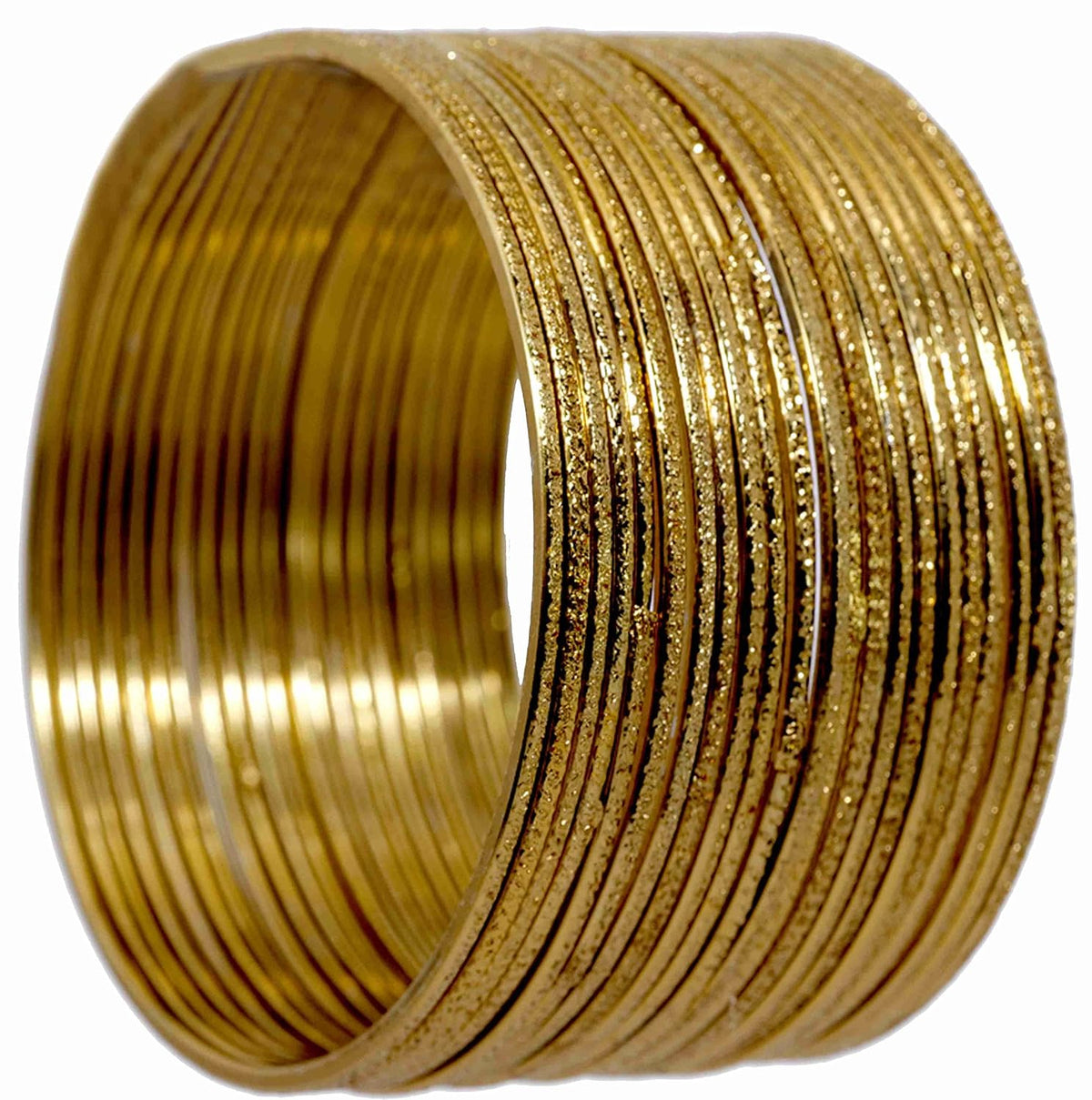 NMII Non-Precious Metal Base Metal Glossy Finished Bangles Set For Women and Girls