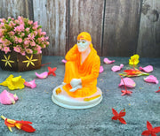 SHINDE EXPORTS saibaba Idol/shirdi saibaba Idol Marble/saibaba Idol for Pooja Room 5 inches