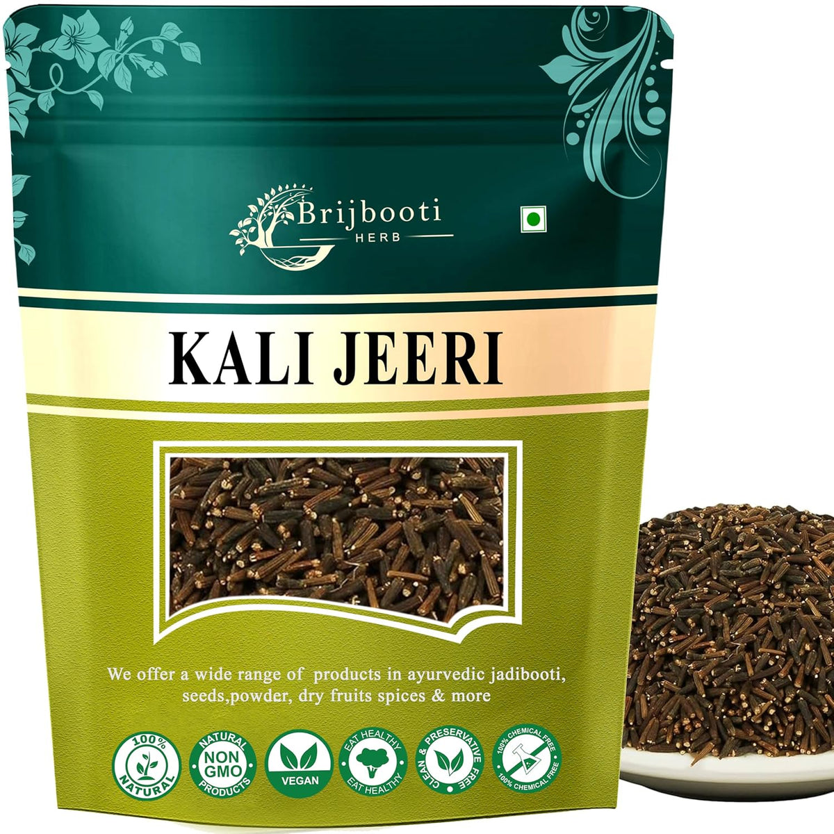 BrijBooti Kali Jiri - Kaali jiri - Kadwa Jeera - Kali Jeeri – Natural Black Cumin Seed