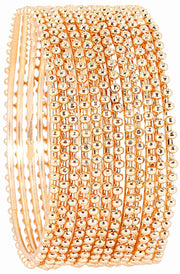 NMII Non-Precious Metal Base Metal With Ball Chain Glossy Finished Bangles Set For Women and Girls