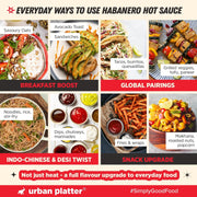 Urban Platter Habanero Hot Sauce, 160g (Fruity & Fiery| Mexican-Style Chilli Sauce | No Artificial Flavours)
