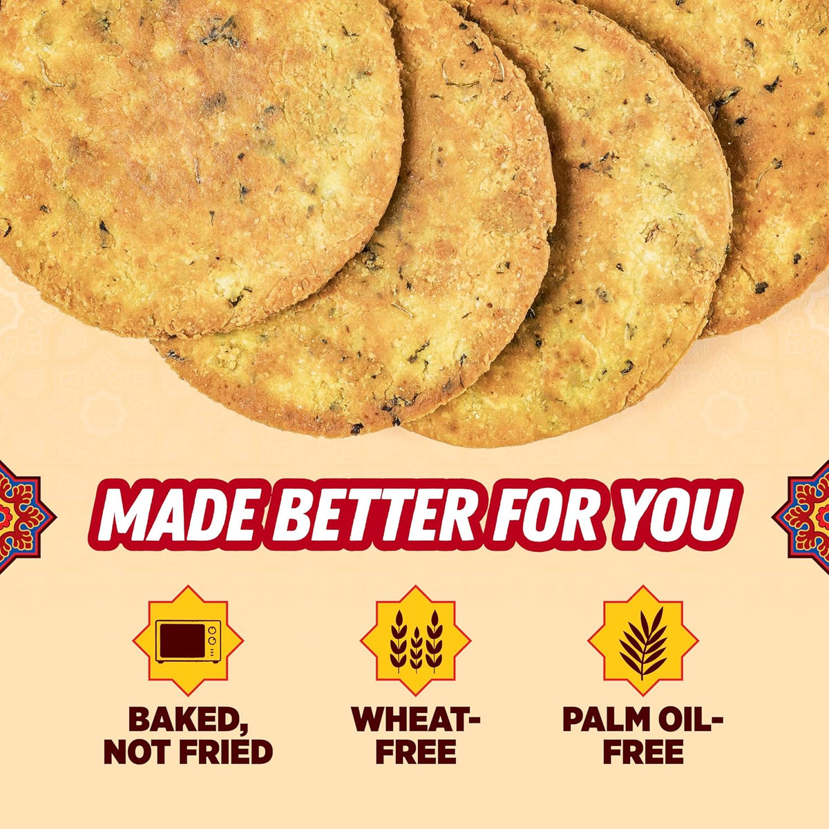 Urban Platter Baked Koki, 200g (Wheat Free, Traditional Sindhi Style Snack)