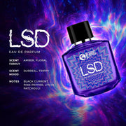 BEARDO Perfume For Men - LSD,(100ml x 2) | Amber Spicy Scent | Concentrated Sprays - Long Lasting Perfume for Men | Eau De Parfum Gift For Men | Strong EDP For Men | Gift For Husband | Gift For Boyfriend
