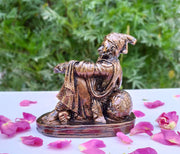 SHINDE EXPORTS Chatrapati Shivaji Maharaj Statue murti Idol for car Dashboard (Copper)