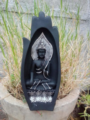 SHINDE EXPORTS Buddha Statue for Home Decor (Silver)
