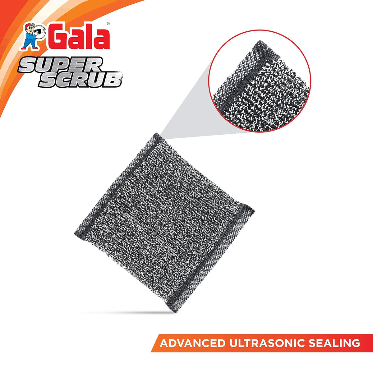 Gala Super Scrub Set (Black, 1 Piece)