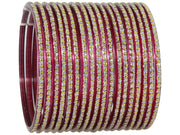 NMII Glass with Polka Dots & Glitter Stylish Fancy Bangles Set For Women & Girls | Glass Bangles | Traditional Women Bangles - Pack of 36 Bangle