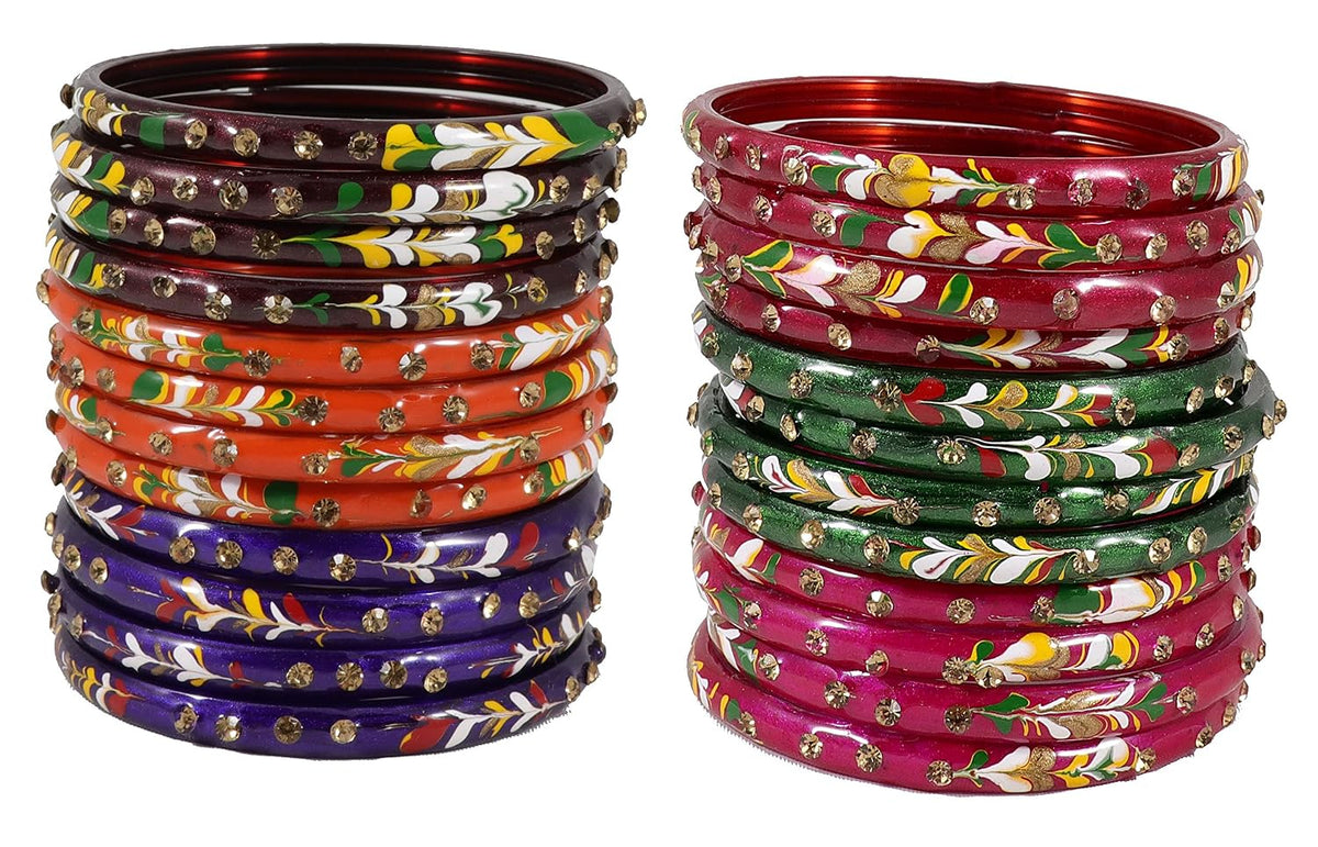 NMII Bangle Set for Women (Multi-Colour)