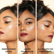 INSIGHT Professional Liquid Highlighter - Fire Glow | Glowly Finish | Waterproof & Smudgeproof | Multiuse - 25g (Pack of 2)
