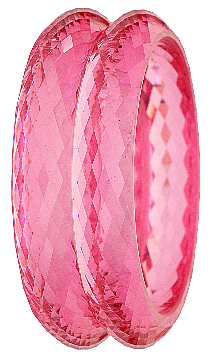 NMII Acrylic Kada For Women (Pink) (Pack of 2)