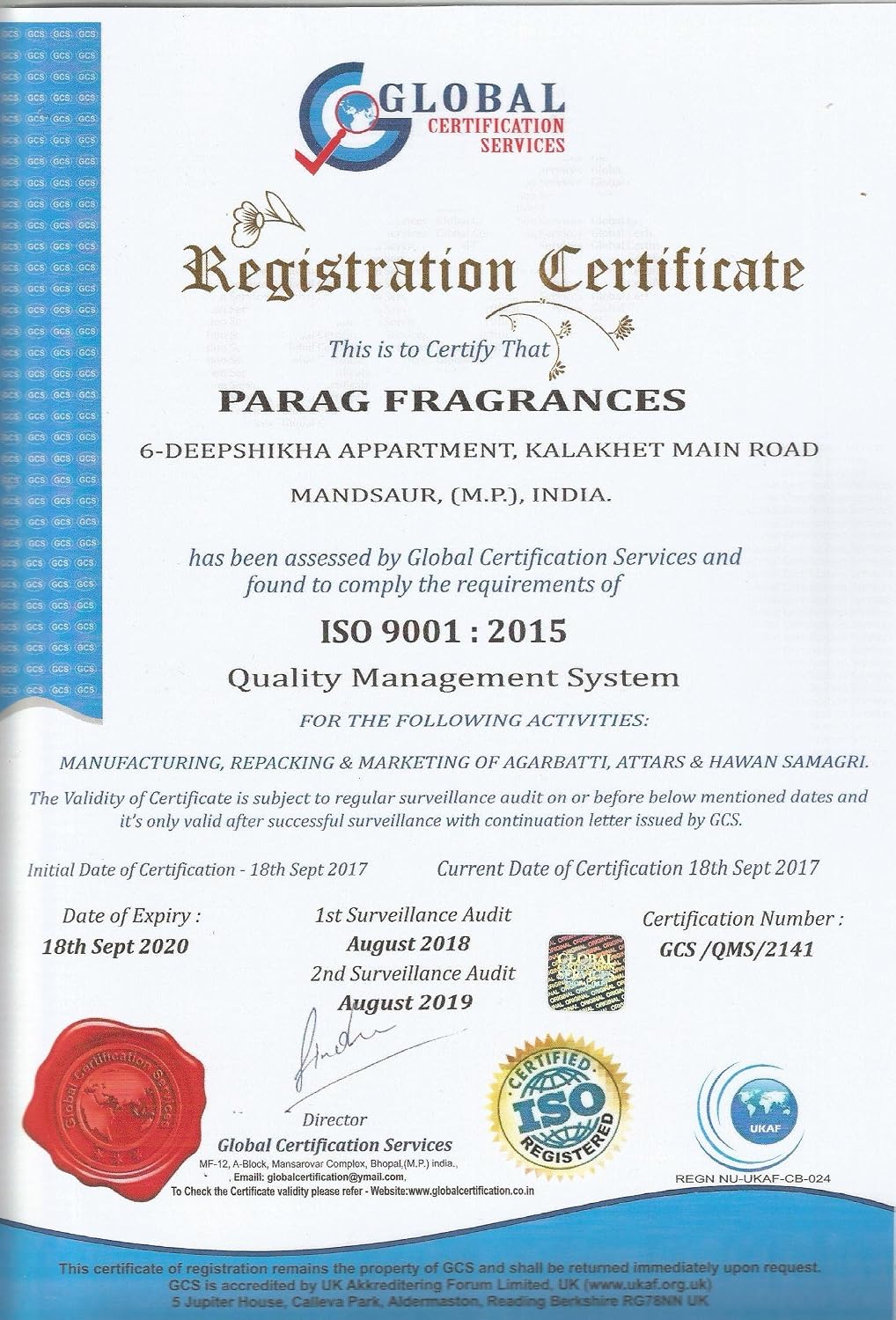 Parag fragrances Sukhad Attar, 6ml
