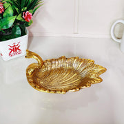 KridayKraft Decorative Golden Metal Duck Bowl – Elegant Duck-Shaped Dry Fruit Serving Tray for Table Display, Festive Centerpiece & Stylish Home Décor Accent
