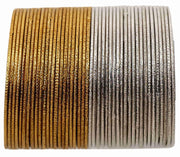 NMII Non-Precious Metal Base Metal Glossy Finished Bangles Set For Women and Girls