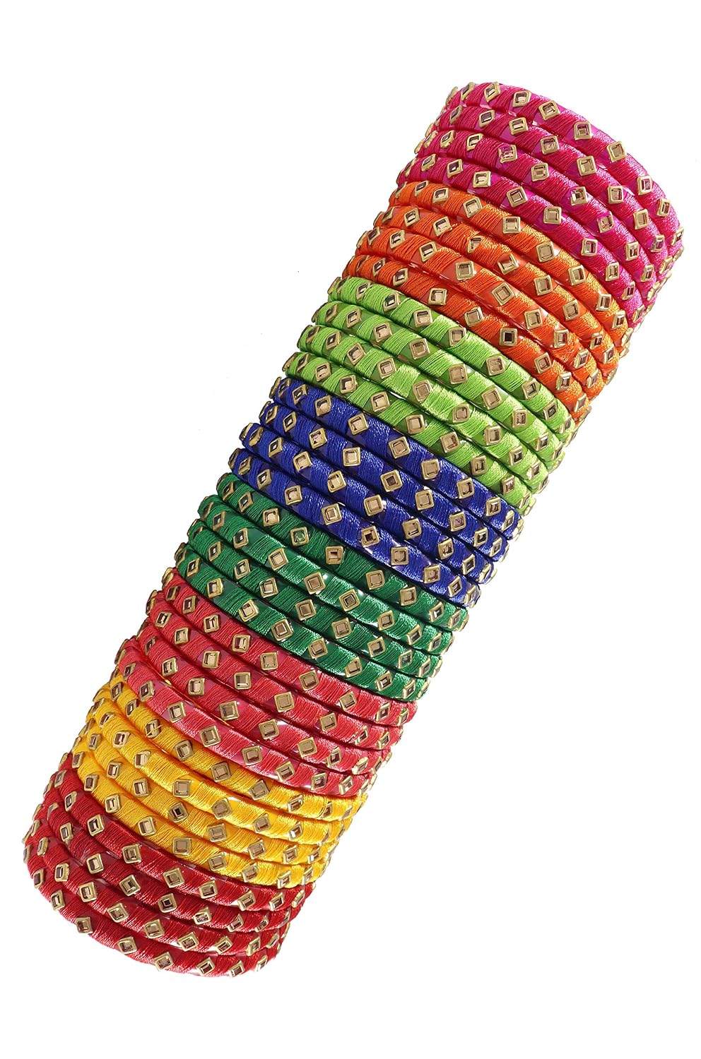 NMII Bangle Set for Women (Multi-Colour)