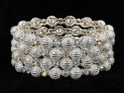 NMII Metal with Zircon Gemstone Kada Set For Women and Girls