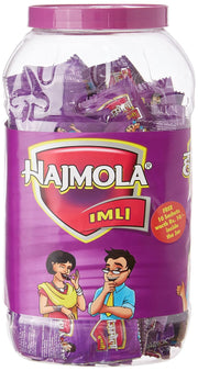 Dabur Hajmola Imli - Tasty Digestive Tablets - 160 Sachet Jar with Dabur Amla Hair Oil - 25 ml