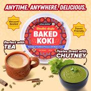 Urban Platter Baked Koki, 200g (Wheat Free, Traditional Sindhi Style Snack)