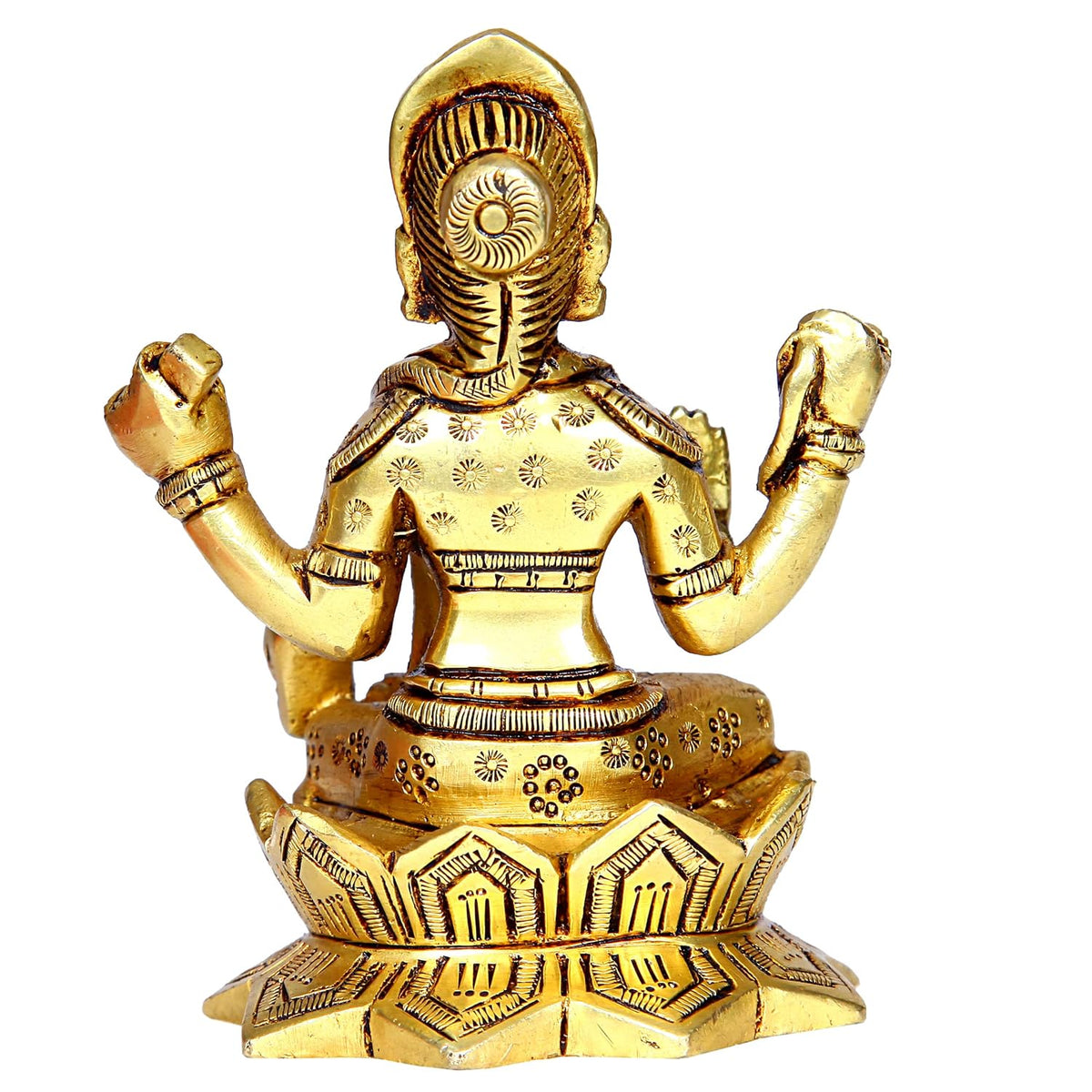 Aalayam Selveer Balambigai Statue| Bala Tripura Sundari Idol | Balambika Idol Brass 10cm Height Brass Gold Colour 1 Piece