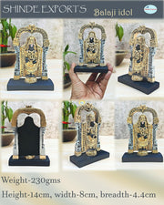 SHINDE EXPORTS Govinda Idol for car Dashboard/Balaji murti for car/tirupati Balaji murti/Balaji Statue for Pooja Room (5.5 inches Balaji)
