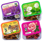 Parag Fragrances Natural Fragrance Dhoop Cones for Home Fragrance and Worship (Rose & Mogra Cones)