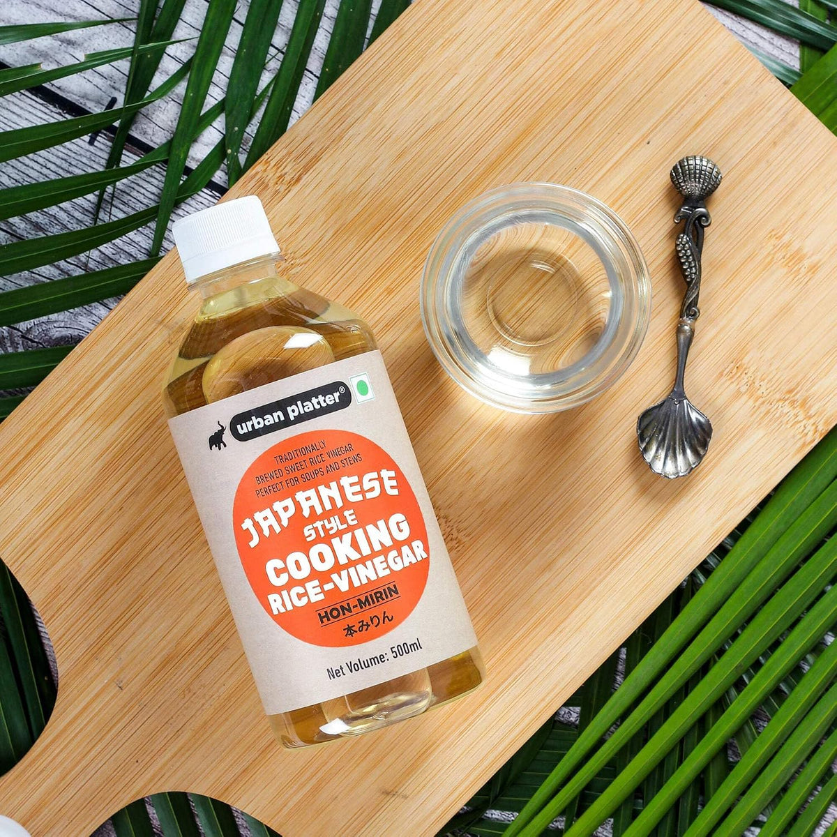 Urban Platter Japanese Style Cooking Rice Vinegar, 500ml (Traditionally Brewed, Sweet Rice Hon Mirin, Perfect for Soups)