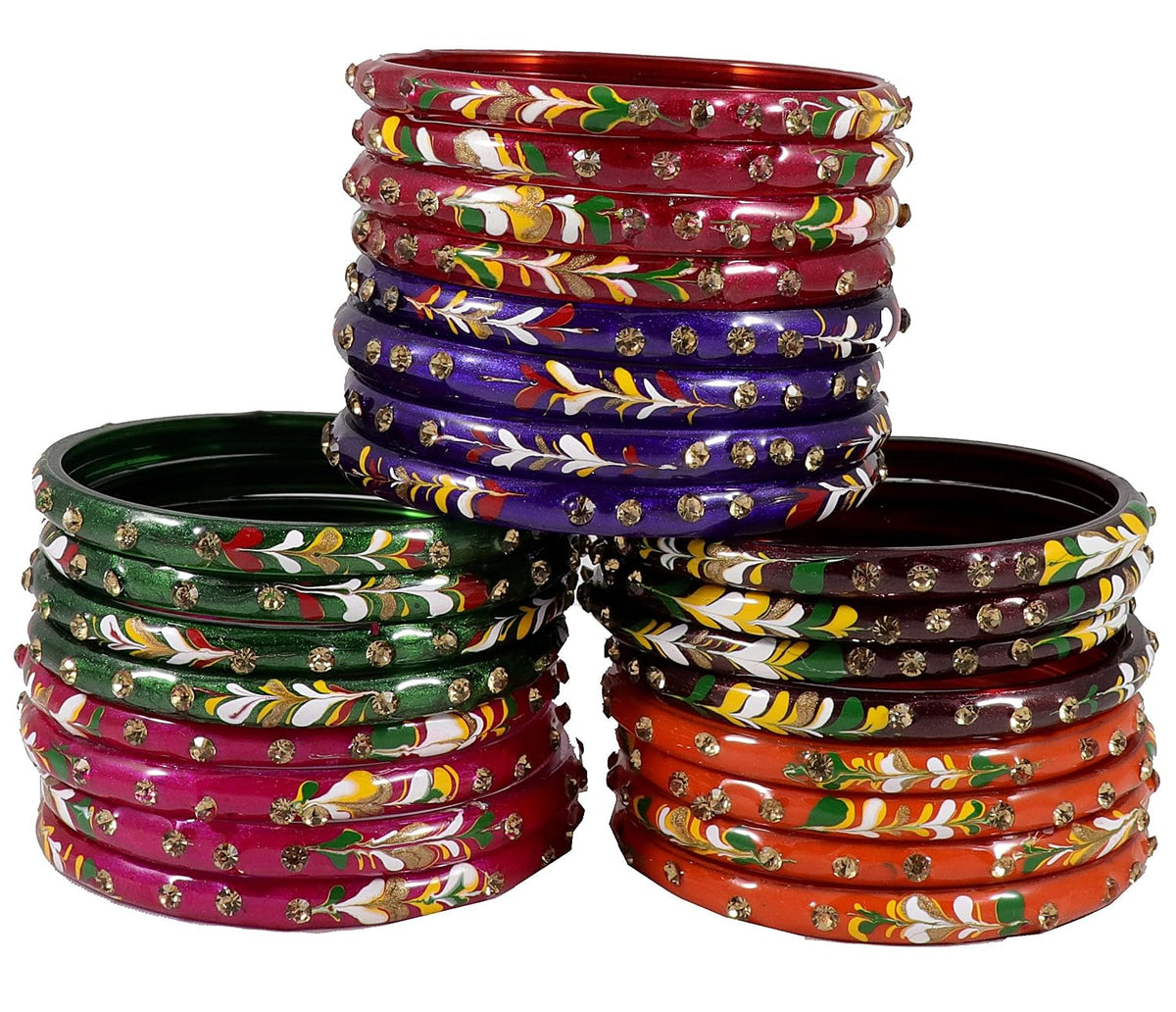 NMII Bangle Set for Women (Multi-Colour)