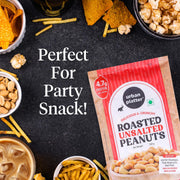 Urban Platter Roasted Unsalted Peanuts, 200g (Skin Removed | Vacuum Packed | Product of Bharuch | Oil-Free)
