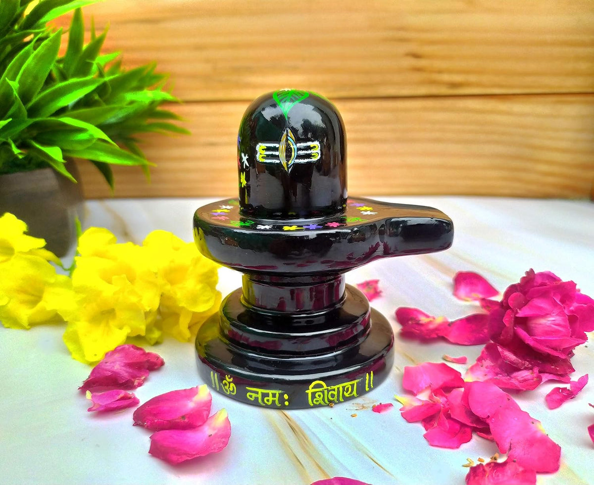 SHINDE EXPORTS Marble Shivling (Big Size, White)