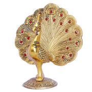 KridayKraft Peacock Metal Statue Idol Decorative Showpiece Feng Shui As Table Top Figurine for Living Room Bedroom Home Office Décor for Decoration & Gifting Purpose