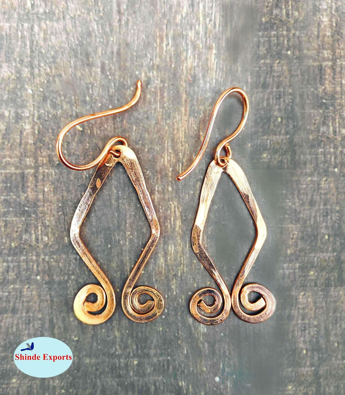 SHINDE EXPORTS copper earrings for women stylish traditional jhumka earring