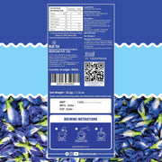 BLUE TEA - Butterfly Pea Flower Tea - 25 Tea Bags (Pack of 2) Plant Based | Weight Management | Antioxidant Rich | Shankhpushpi | Caffeine Free - Flower Based | Single Tear Box | Easy Pull Sachets