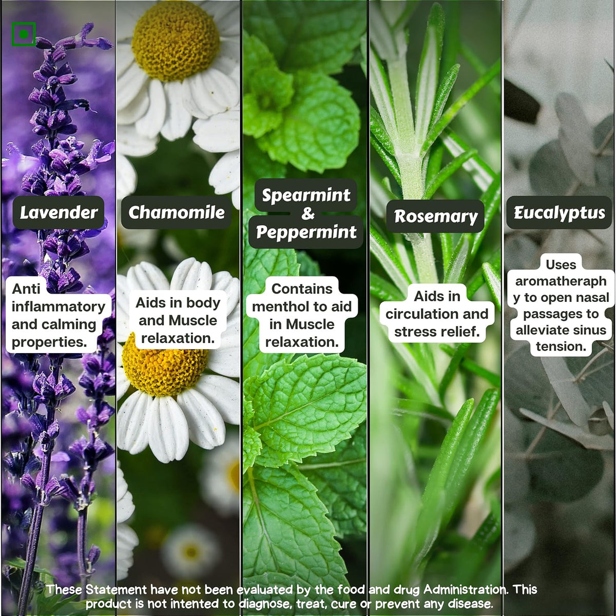 The Old Natural Migraway Roll On | Essential Oil Blend for Head Comfort, Relaxation & Stress Relief | Lavender, Rosemary, Chamomile, Brahmi & Lemongrass Oils | Travel Friendly Aromatherapy Roll On | 10ml